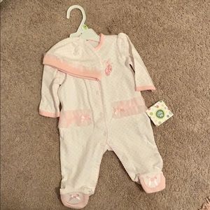 Little me footed one piece